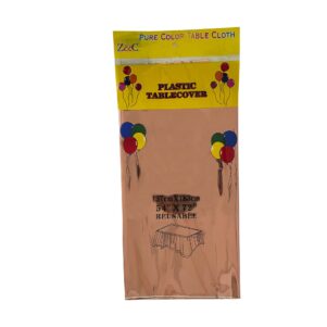 Mantel de Plástico Rosa Metalico