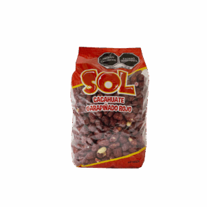 Cacahuate Sol Garapiñado Rojo