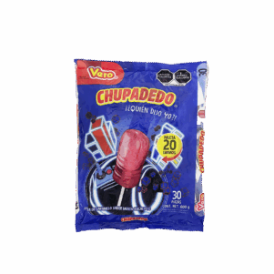 Paleta Chupadedo Vero Rojo