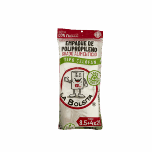 Bolsa Celofán 8.5+4x21